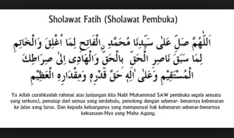 Ini Dia Bacaan Sholawat Fatih, Sholawat Pembuka Rezeki Beserta Artinya